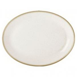 Sand oval plate, 310x240mm