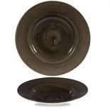 Stonecast Patina Iron Black wide rim bowl, 280mm