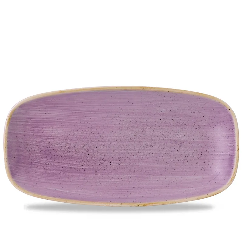 Stonecast Lavender chefs oblong plate, 298x153mm