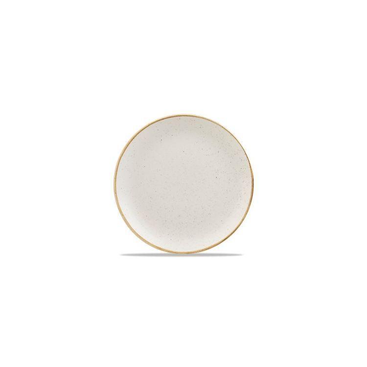 Stonecast Barley White coupe plate, 324mm