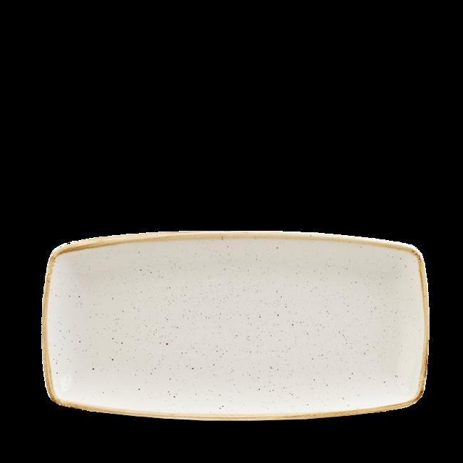 Stonecast Barley White oblong plate, 295x140mm