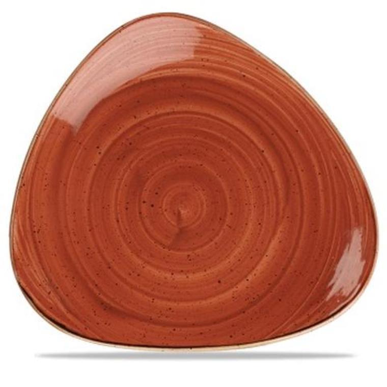 Stonecast Orange triangular plate, 229mm