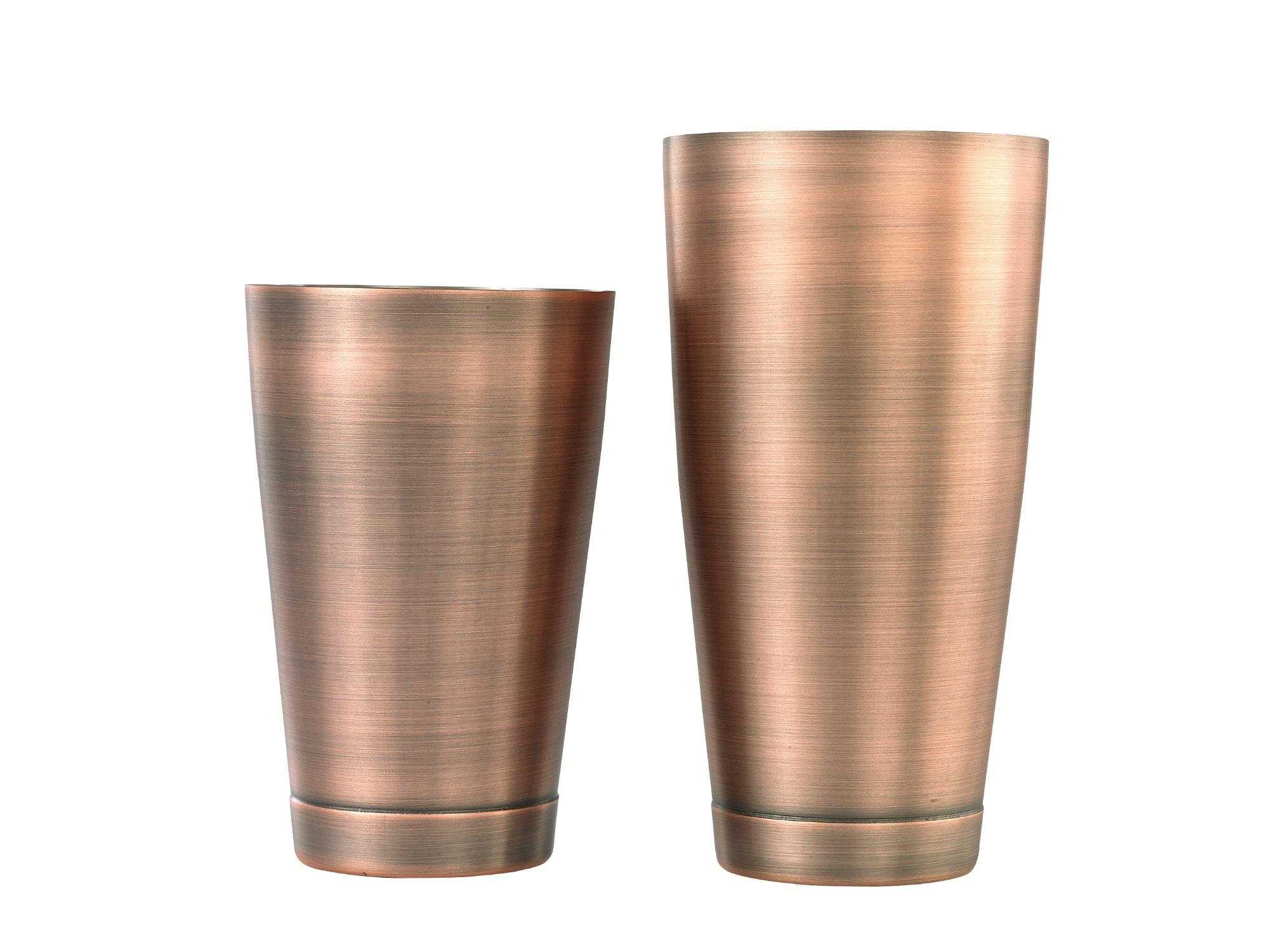 Cocktail Shaker/Tin Set, Antique Copper