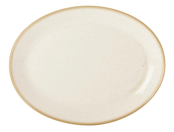 Sand oval plate, 240x190mm