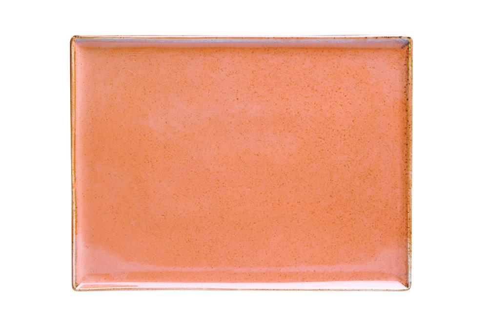 Amber rectangular tray, 180x130mm