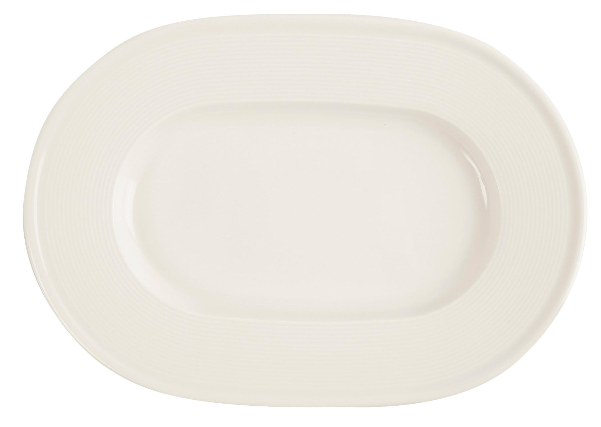 Line oval platter, 250mm