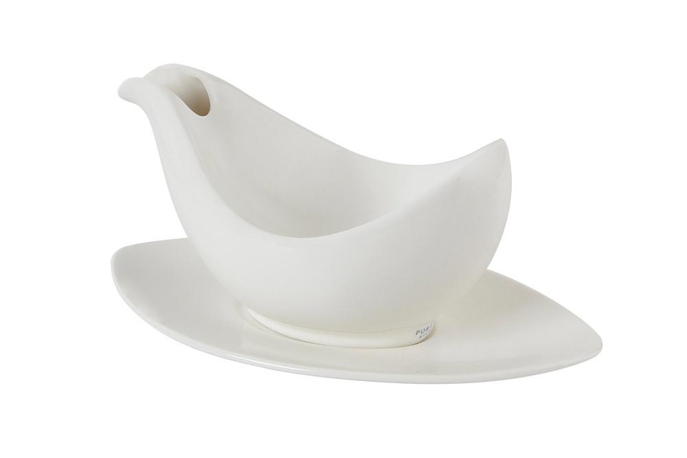 Dove sauce boat with stand