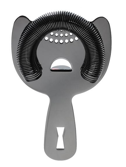 Heavy-Duty Spring Bar Strainer, Black, 150mm