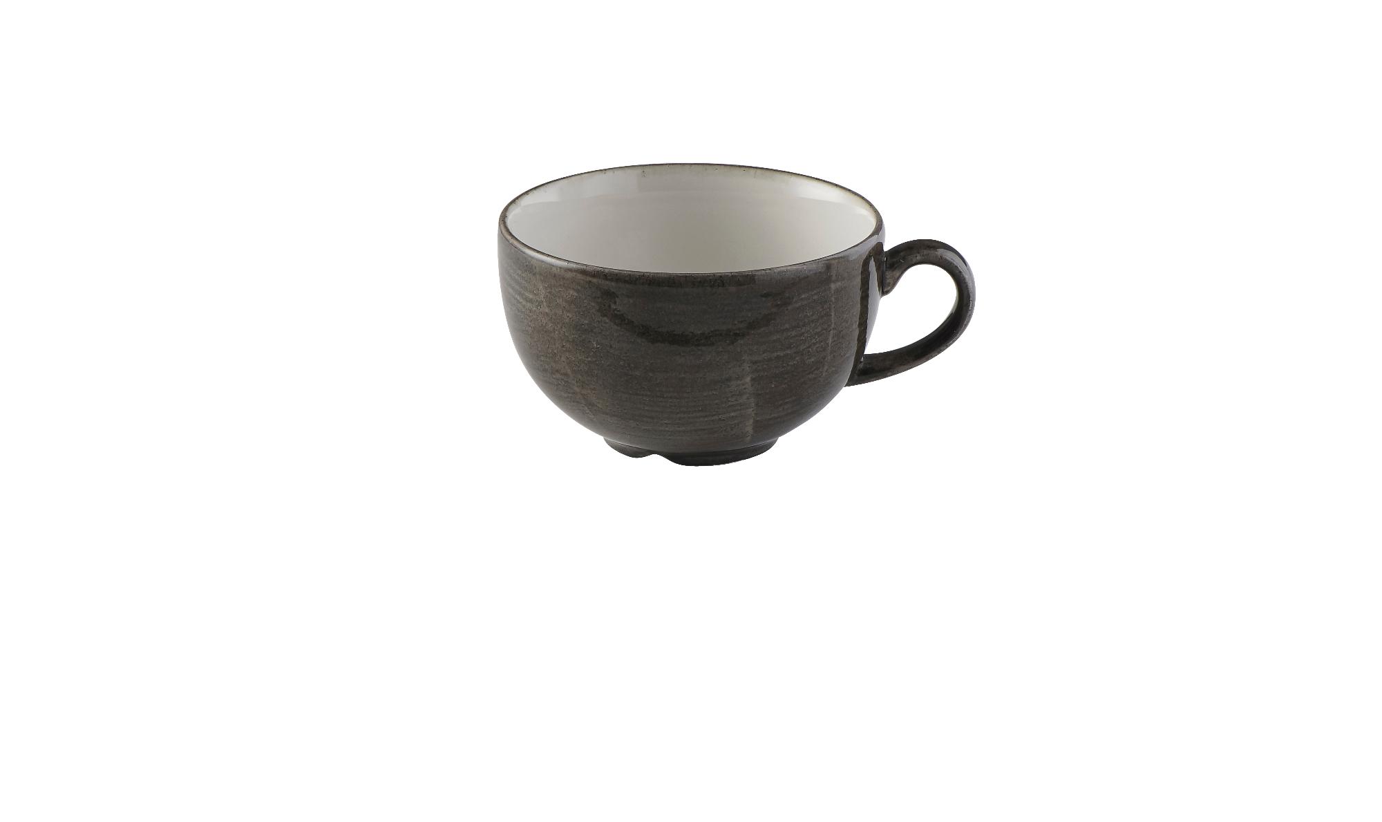 Stonecast Patina Iron Black cappuccino cup, 340ml