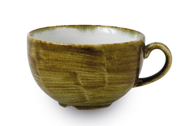 Stonecast Plume Green cappuccino cup, 227ml