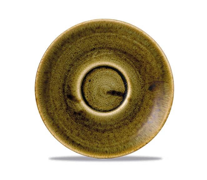 Stonecast Plume Green espresso saucer, 118mm