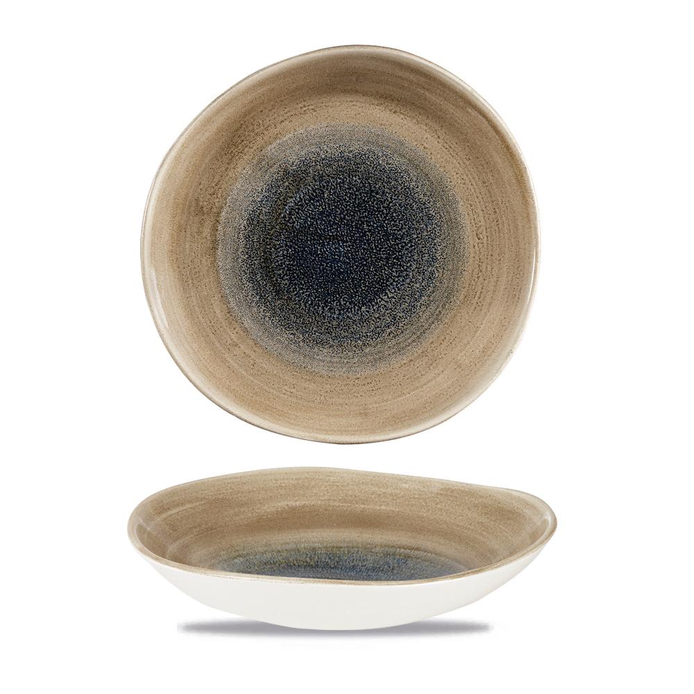 Stonecast Aqueous Bayou round trace bowl, 253mm