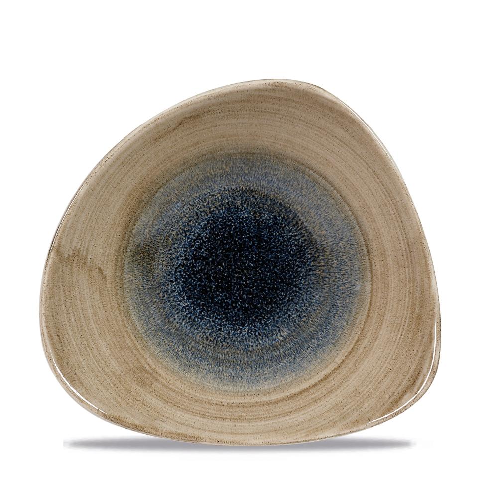 Stonecast Aqueous Bayou triangular bowl, 185mm