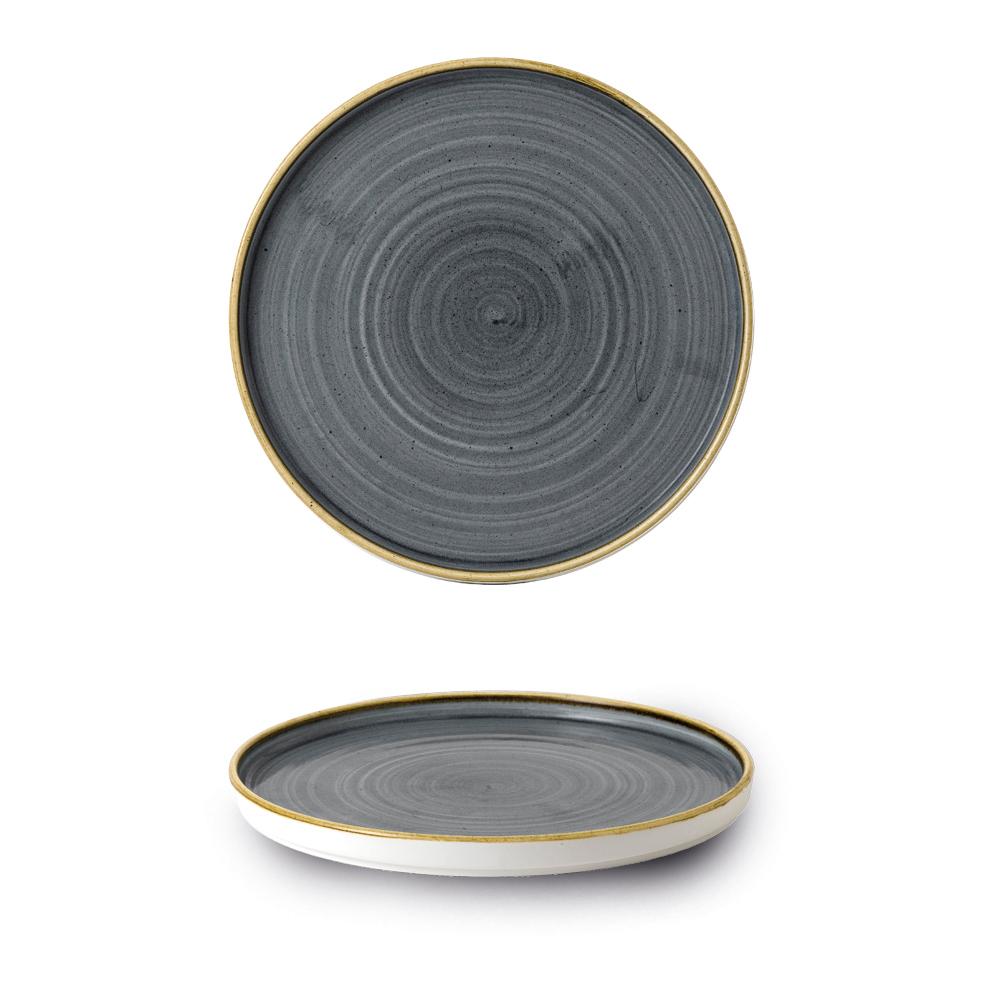 Stonecast Blueberry walled plate, 210x(h)20mm