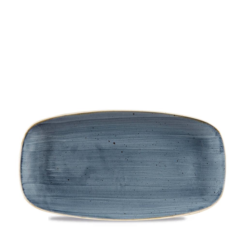 Stonecast Blueberry chefs oblong plate, 298x153mm