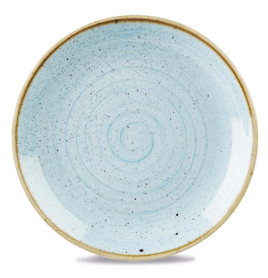 Stonecast Duck Egg coupe plate, 324mm