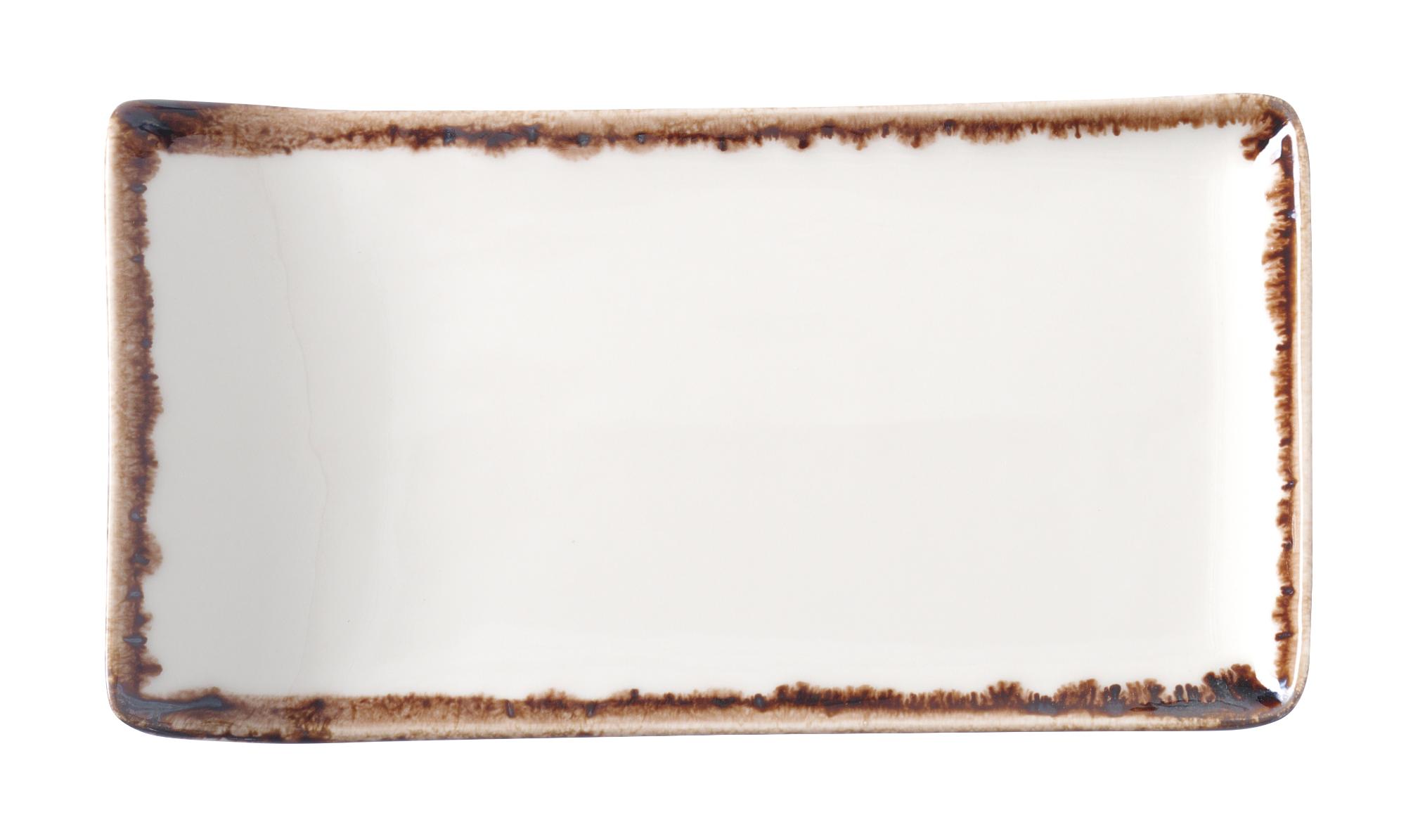 Vanilla serving plate, 215x120mm