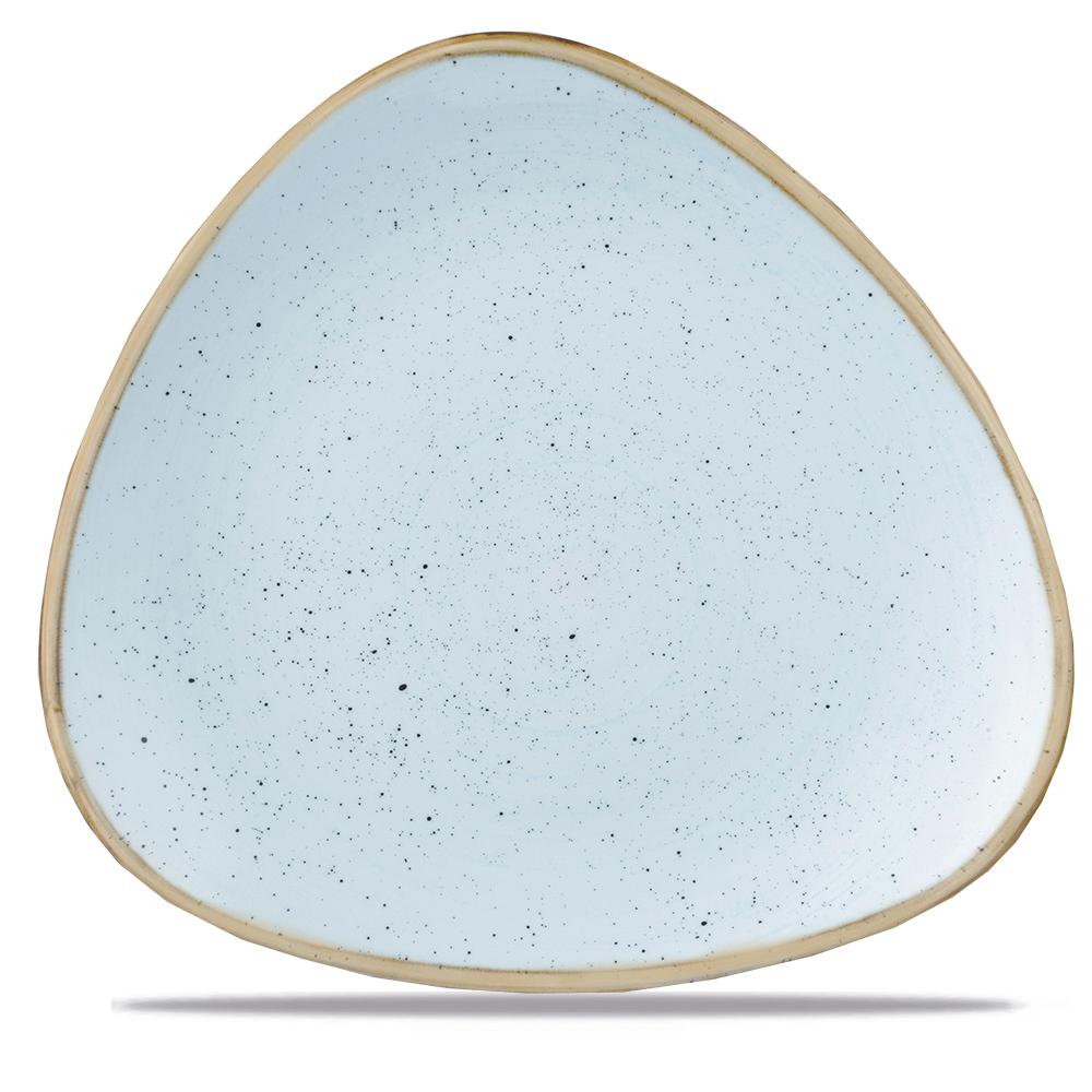 Stonecast Duck Egg triangular bowl, 235mm