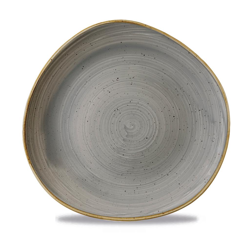 Stonecast Grey round trace plate, 210mm