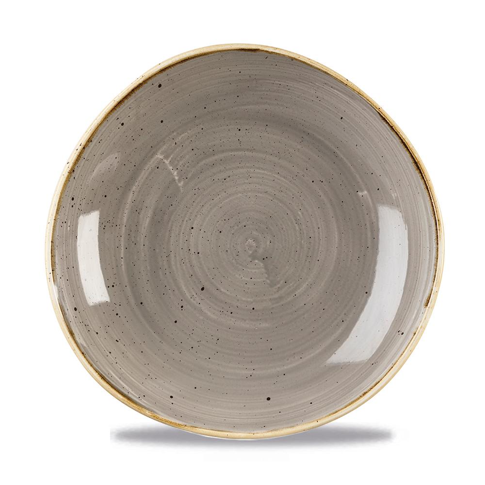 Stonecast Grey round trace bowl, 253mm