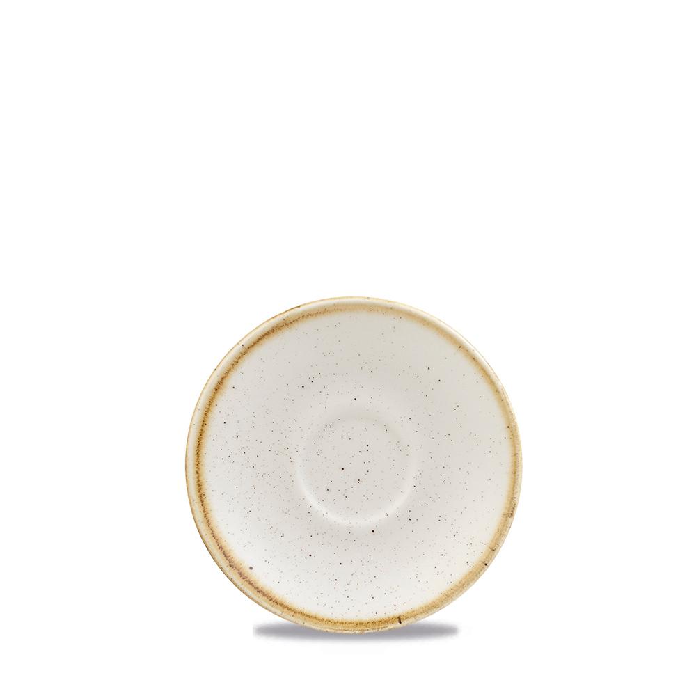 Stonecast Barley White espresso saucer, 118mm