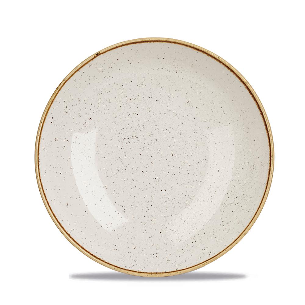 Stonecast Barley White coupe bowl, 248mm