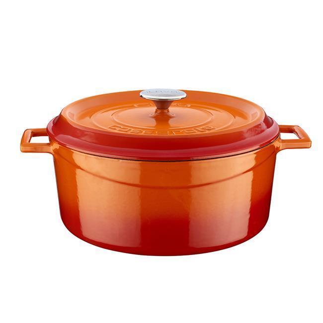 Cast iron round casserole dia. ( )28cm, 6700ml