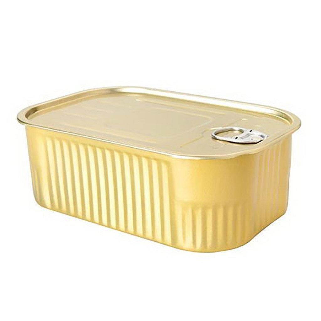 100% Chef Rectangular Giant Golden Can 750 ml 170x110x60cm