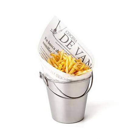 100% Chef Bucket Stainless Steel M ø10x10cm 470ml